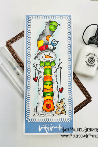 Tall Snowman is a Frosty Friend. All products can be found in our Teaspoon Of Fun Paper Crafting Shop at www.TeaspoonOfFun.com/SHOP