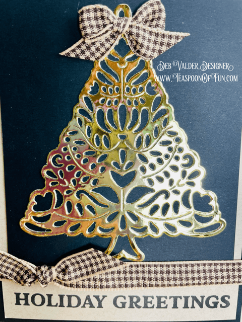 Floral Holiday Fancy Tree. All products can be found in our Teaspoon of Fun Paper Crafting Shop at www.TeaspoonOfFun.com/SHOP