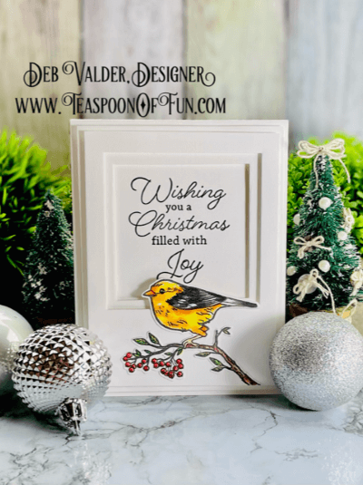 A Christmas Filled With Joy. All products can be found in our Teaspoon Of Fun Paper Crafting Shop at www.TeaspoonOfFun.com/SHOP