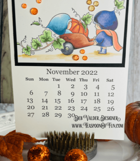 Bundle Girls Wagon of Pumpkins. All products can be found in our Teaspoon Of Fun Paper Crafting Shop at www.TeaspoonOfFun.com/SHOP