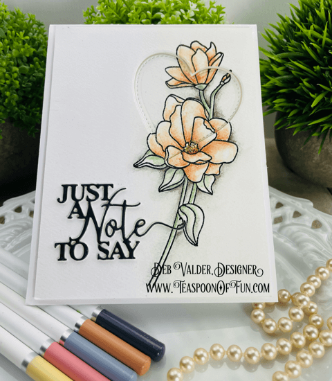 Magnolia Best Wishes. All products can be purchased from our Teaspoon Of Fun Paper Crafting Shop at www.TeaspoonOfFun.com/SHOP