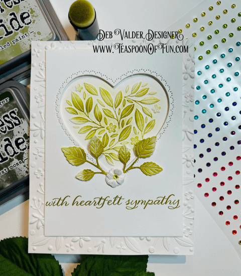 Heartfelt Sympathy Bouquet. All products can be purchased in our Teaspoon Of Fun Paper Crafting Shop at www.TeaspoonOfFun.com/SHOP