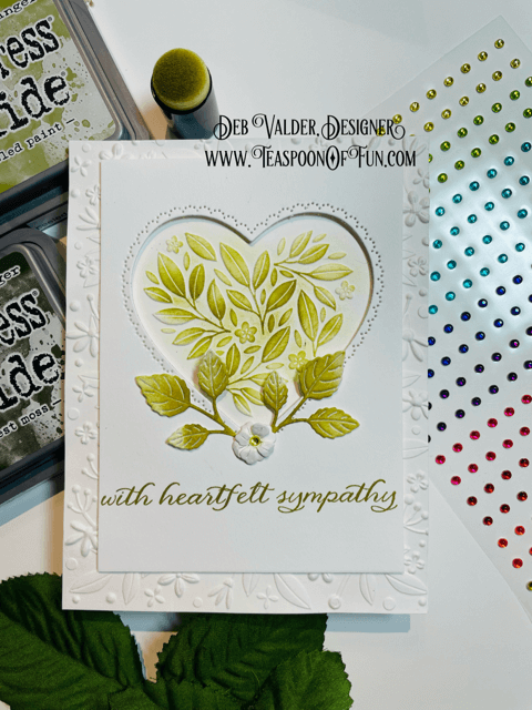 Heartfelt Sympathy Bouquet. All products can be purchased in our Teaspoon Of Fun Paper Crafting Shop at www.TeaspoonOfFun.com/SHOP