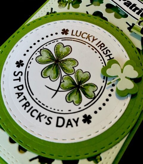 St. Patrick's Day Gold. All products can be purchased in our Teaspoon Of Fun Paper Crafting Shop at www.TeaspoonOfFun.com/SHOP