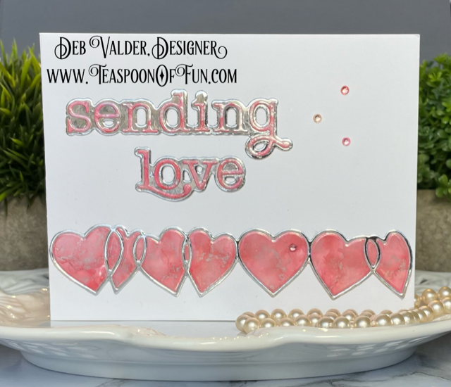 Heart Ring Stack. All products can be purchased in our Teaspoon Of Fun Paper Crafting Shop at www.TeaspoonOfFun.com/SHOP