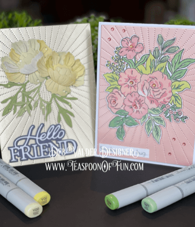 A Burst of Hugs and flowers. All products can be purchased in our Teaspoon Of Fun Shop at www.TeaspoonOfFun.com/SHOP