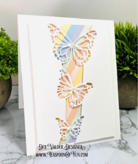 Spring Begins with Butterfly Swell. All products can be purchased in our Teaspoon Of Fun Paper Crafting Shop at www.TeaspoonOfFun.com/SHOP