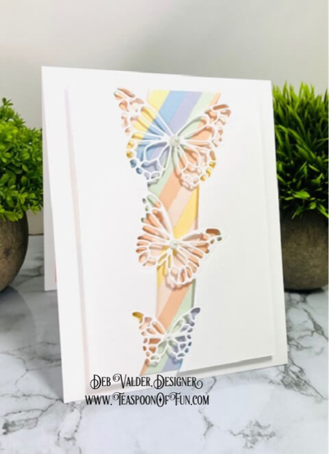 Spring Begins with Butterfly Swell. All products can be purchased in our Teaspoon Of Fun Paper Crafting Shop at www.TeaspoonOfFun.com/SHOP
