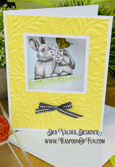 New Sweet Spring Wishes Card Kit. All products can be purchased in our Teaspoon Of Fun Paper Crafting Kit at www.TeaspoonOfFun.com/SHOP