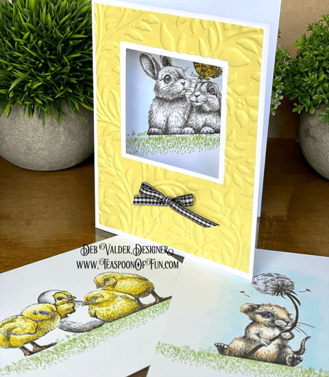 New Sweet Spring Wishes Card Kit. All products can be purchased in our Teaspoon Of Fun Paper Crafting Kit at www.TeaspoonOfFun.com/SHOP