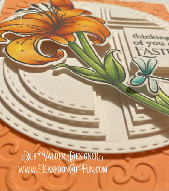 Lily Stamp and Die Combo. All products can be purchased in our Teaspoon Of Fun Paper Crafting Shop at www.TeaspoonOfFun.com/SHOP
