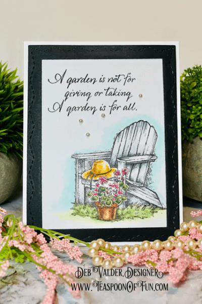 A Garden Is For All. All products can be purchased in our Teaspoon Of Fun Paper Crafting Shop at www.TeaspoonOfFun.com/SHOP