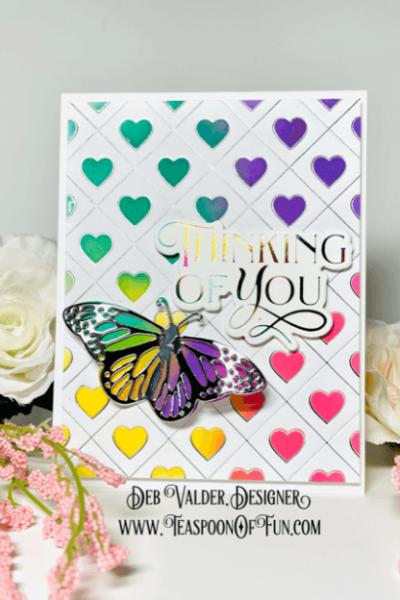 Learn How To Foil. All products can be purchased in our Teaspoon Of Fun Paper Crafting Shop at www.TeaspoonOfFun.com/SHOP