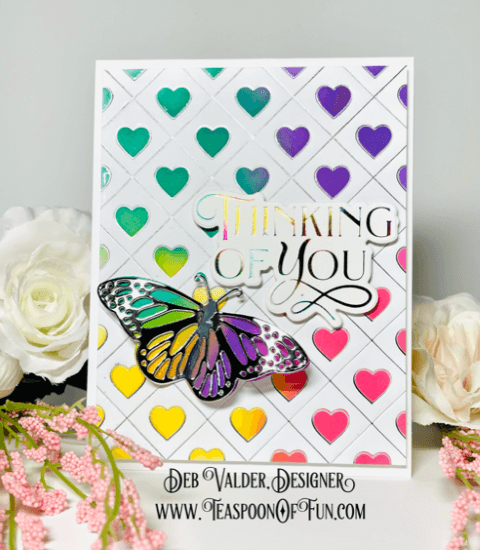 Learn How To Foil. All products can be purchased in our Teaspoon Of Fun Paper Crafting Shop at www.TeaspoonOfFun.com/SHOP