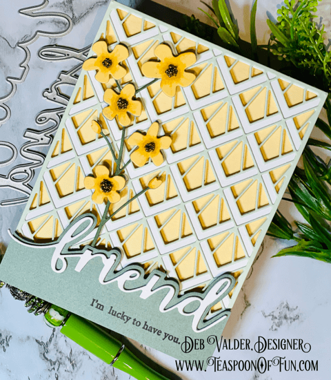 Lucky To Have You Friend. All products can be purchased in our Teaspoon Of Fun Paper Crafting Shop at www.TeaspoonOfFun.com/SHOP