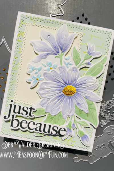 Merry Edger Meets Gracious Florals. All products can be purchased from our Teaspoon Of Fun Paper Crafting Shop at www.TeaspoonOfFun.com/SHOP