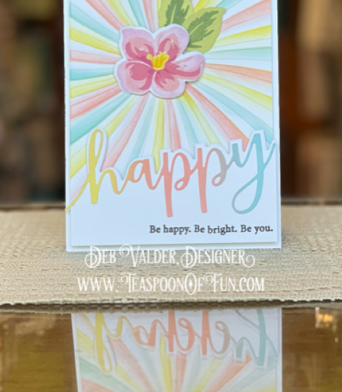 Happy Edger And Carnival Canopy. All products can be purchased in our Teaspoon Of Fun Paper Crafting Shop at www.TeaspoonOfFun.com/SHOP