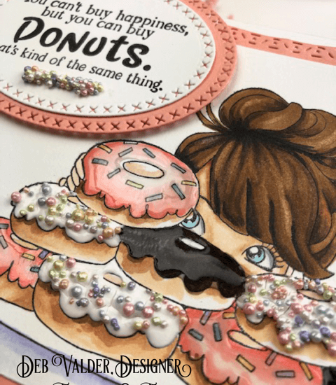 Donut Day Celebration Card. All products can be purchased in our Teaspoon Of Fun Card Crafting Shop at www.TeaspoonOfFun.com/SHOP