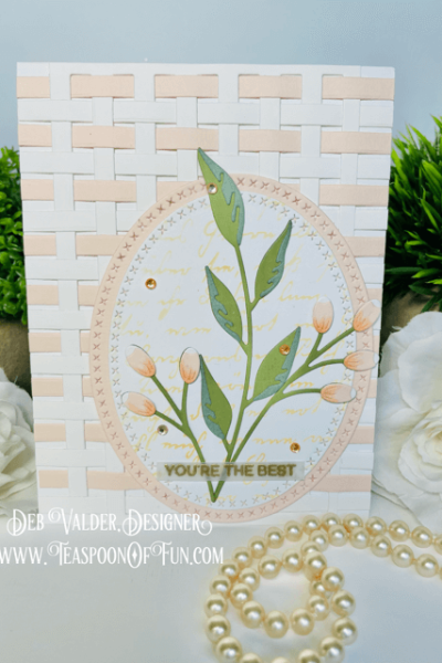 Sylvan Berries and Weaving Die. All products can be purchased in our Teaspoon Of Fun Paper Crafting Shop at www.TeaspoonOfFun.com/SHOP