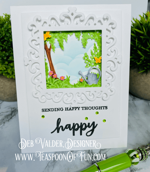 Looking Glass Farm Gate. All products can be purchased from our Teaspoon Of Fun Paper Crafting Shop at www.TeaspoonOfFun.com/SHOP