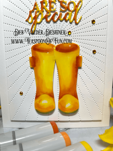 These Boots Were Made for Walking. All products can be purchased in our Teaspoon Of Fun Paper Crafting Shop at www.TeaspoonOfFun.com/SHOP