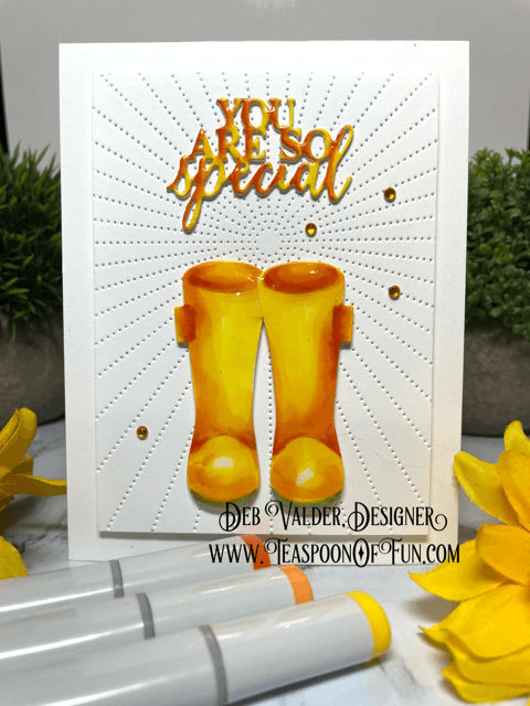 These Boots Were Made for Walking. All products can be purchased in our Teaspoon Of Fun Paper Crafting Shop at www.TeaspoonOfFun.com/SHOP
