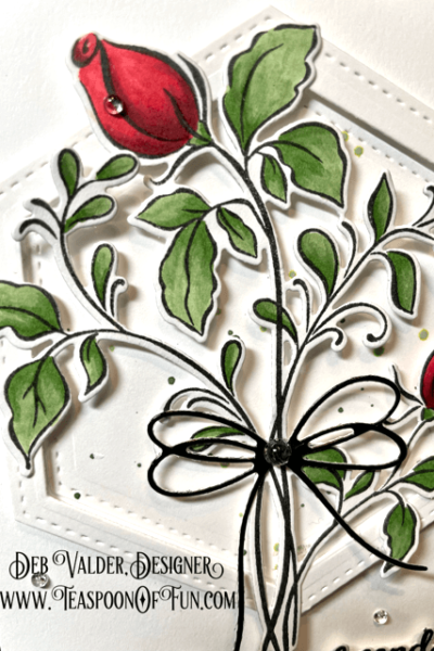Delicate Rosebuds Are Amazing. All products can be purchased in our Teaspoon Of Fun Paper Crafting Shop at www.TeaspoonOfFun.com/SHOP