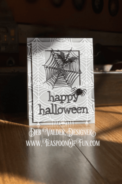 Creepy Crawly Spider Webs. All products can be purchased from Teaspoon Of Fun's Paper Crafting Shop at www.TeaspoonOfFun.com/SHOP