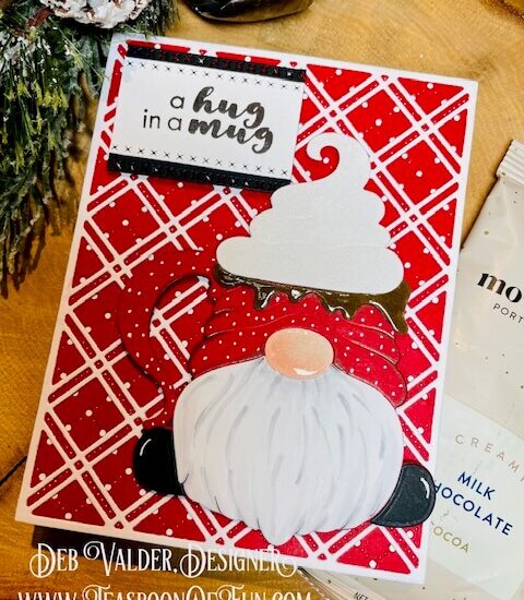 Christmas Gnome Mug. All products can be purchased from Teaspoon Of Fun's Paper Crafting Shop at www.TeaspoonOfFun.com/SHOP