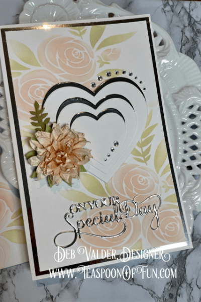 On Your Special Day. All products can be purchased from Teaspoon Of Fun's Paper Crafting Shop at www.TeaspoonOfFun.com/SHOP