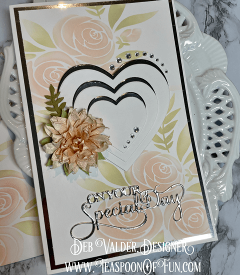 On Your Special Day. All products can be purchased from Teaspoon Of Fun's Paper Crafting Shop at www.TeaspoonOfFun.com/SHOP