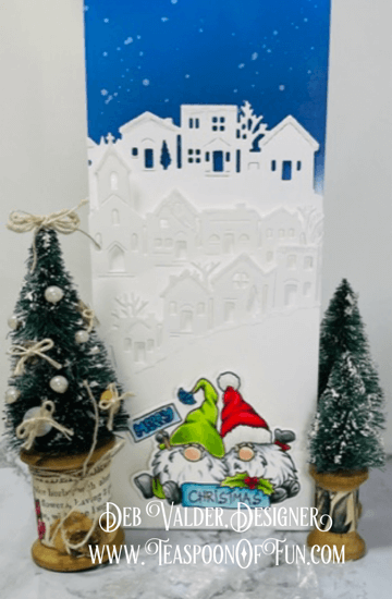 Christmas Gnomes Wobble. All products can be purchased from Teaspoon Of Fun's Paper Crafting Shop at www.TeaspoonOfFun.com/SHOP