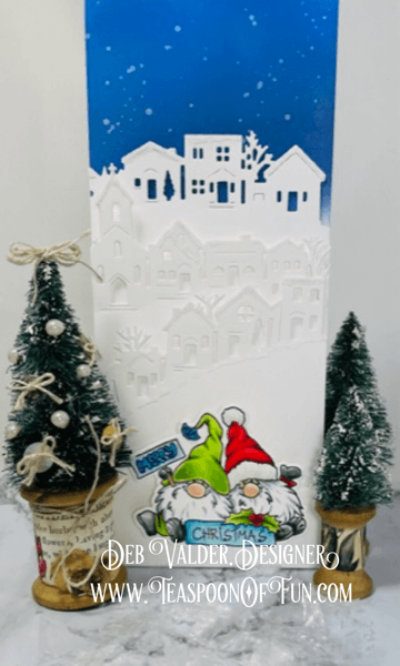 Christmas Gnomes Wobble. All products can be purchased from Teaspoon Of Fun's Paper Crafting Shop at www.TeaspoonOfFun.com/SHOP