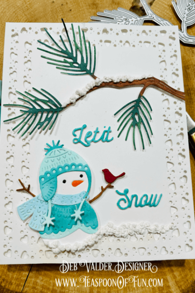 The First Winter Snowfall. All products can be purchased from Teaspoon Of Fun's Paper Crafting Shop at www.TeaspoonOfFun.com/SHOP