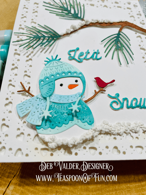 The First Winter Snowfall. All products can be purchased from Teaspoon Of Fun's Paper Crafting Shop at www.TeaspoonOfFun.com/SHOP