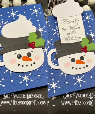 Secret Message Snowman Mug. All products can be purchased from Teaspoon Of Fun's Paper Crafting Shop at www.TeaspoonOfFun.com/SHOP