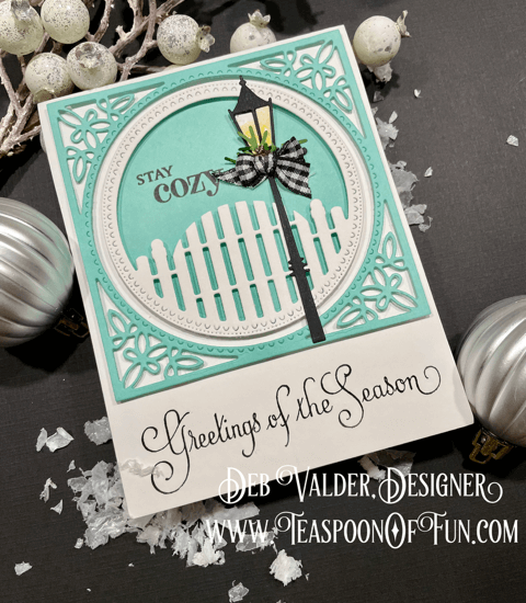 Cozy Cottage Gate. All products can be purchased from Teaspoon Of Fun's Paper Crafting Shop at www.TeaspoonOfFun.com/SHOP