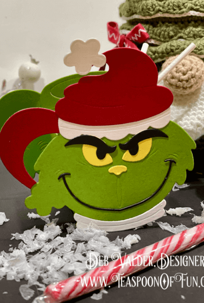 Grinch Stole Christmas Treat Box. All products can be purchased from Teaspoon Of Fun's Paper Crafting Shop at www.TeaspoonOfFun.com/SHOP