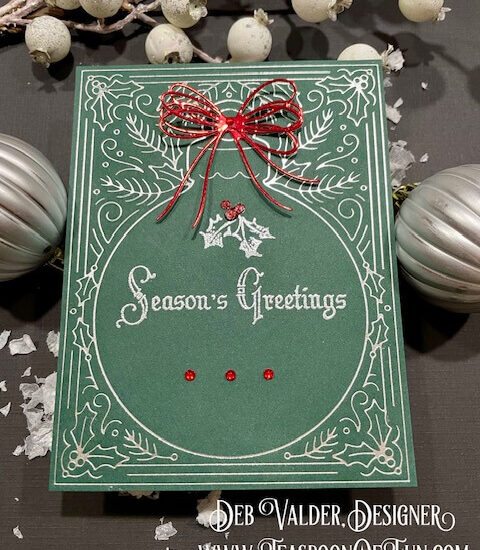 It's Christmas Times 3. All products can be purchased from Teaspoon Of Fun's Paper Crafting Shop at www.TeaspoonOfFun.com/SHOP