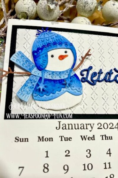 2024 New Calendar Page. All products can be purchased from Teaspoon Of Fun's Paper Crafting Shop at www.TeaspoonOfFun.com/SHOP