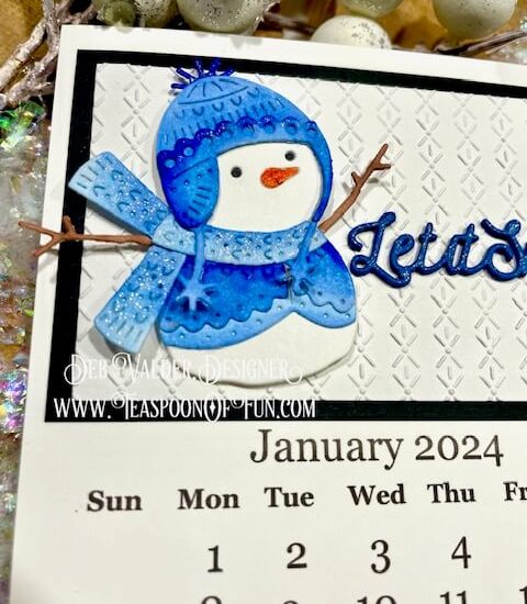 2024 New Calendar Page. All products can be purchased from Teaspoon Of Fun's Paper Crafting Shop at www.TeaspoonOfFun.com/SHOP