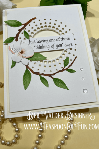 Spring in with Magnolia Blooms. All products can be purchased in our Teaspoon Of Fun Paper Crafting Shop at www.TeaspoonOfFun.com/SHOP