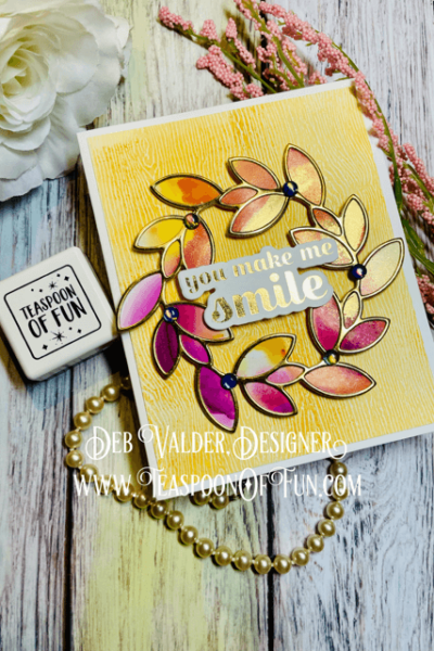 Spectacular Adornment Wreath. All products can be purchased in our Teaspoon Of Fun Paper Crafting Shop at www.TeaspoonOfFun.com/SHOP
