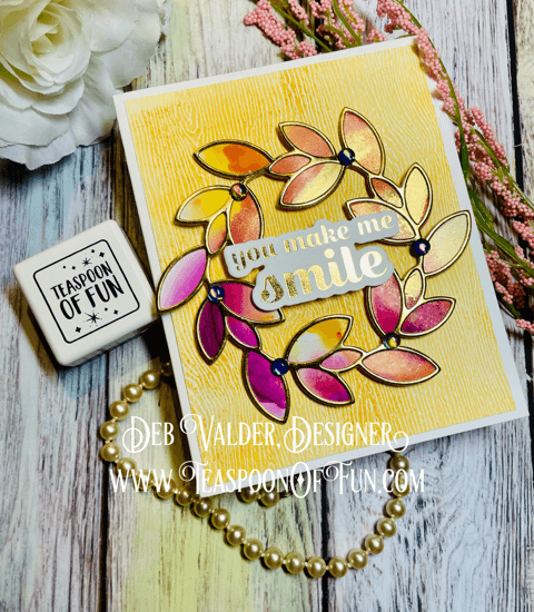 Spectacular Adornment Wreath. All products can be purchased in our Teaspoon Of Fun Paper Crafting Shop at www.TeaspoonOfFun.com/SHOP