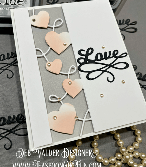 Curvy Heart Side Strips. All products can be purchased in our Teaspoon Of Fun Paper Crafting Shop at www.TeaspoonOfFun.com/SHOP