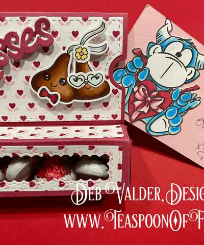 Giving a Box of Kisses. All products can be purchased in our Teaspoon Of Fun Paper Crafting Shop at www.TeaspoonOfFun.com/SHOP
