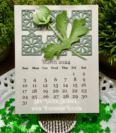 2024 March Calendar Template. All products can be purchased in our Teaspoon Of Fun Paper Crafting Shop at www.TeaspoonOfFun.com/SHOP