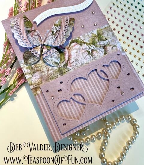 Vintage Filled Hearts. All products can be purchased in our Teaspoon Of Fun Paper Crafting Shop at www.TeaspoonOfFun.com/SHOP