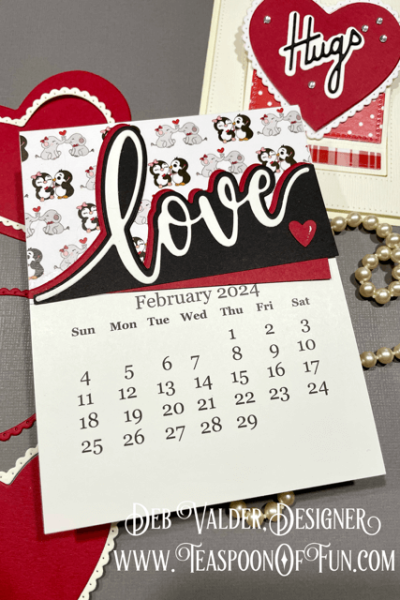 2024 February Calendar Template. All products can be purchased in our Teaspoon Of Fun Paper Crafting Shop at www.TeaspoonOfFun.com/SHOP
