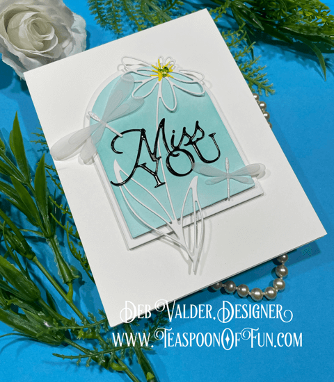 Sweet Simple Clean Dragonfly. All products can be purchased in our Teaspoon Of Fun Paper Crafting Shop at www.TeaspoonOfFun.com/SHOP